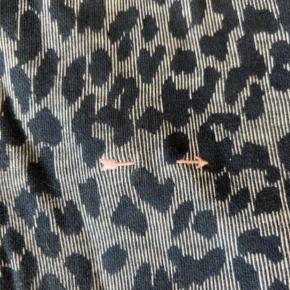 The Upside- Blue Leopard Print Hoodie - Size L - Picture 3 of 6